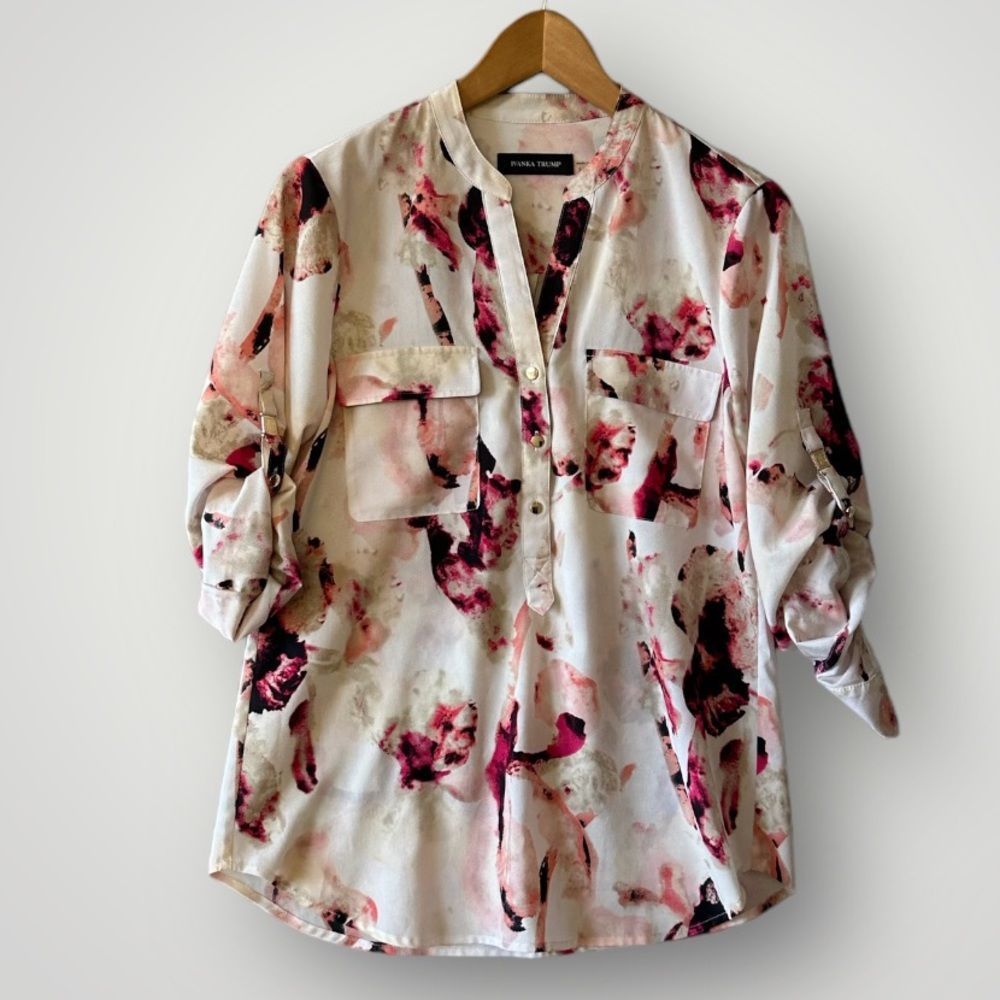 Ivanka Trump Top Blouse Shirt Women Size S